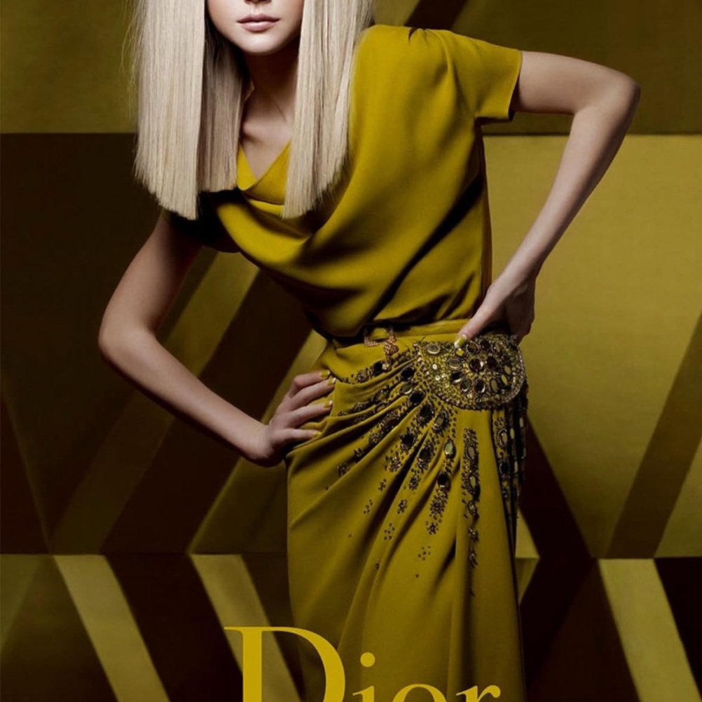 ***SOLD*** Christian Dior Galliano Fall 2007 Chartreuse Beaded Runway Dress - Picture 13 of 13